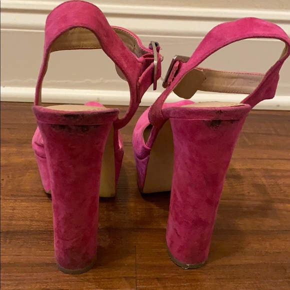 Steve Madden JILLYY Hot Pink Heels - Picture 4 of 5